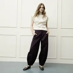 BASEMENT - Pantalón Balloon Trio Alto Mujer