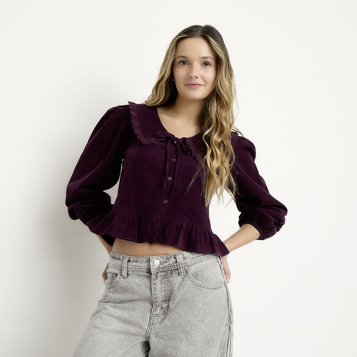 SYBILLA - Blusa Algodón Mujer Sybilla