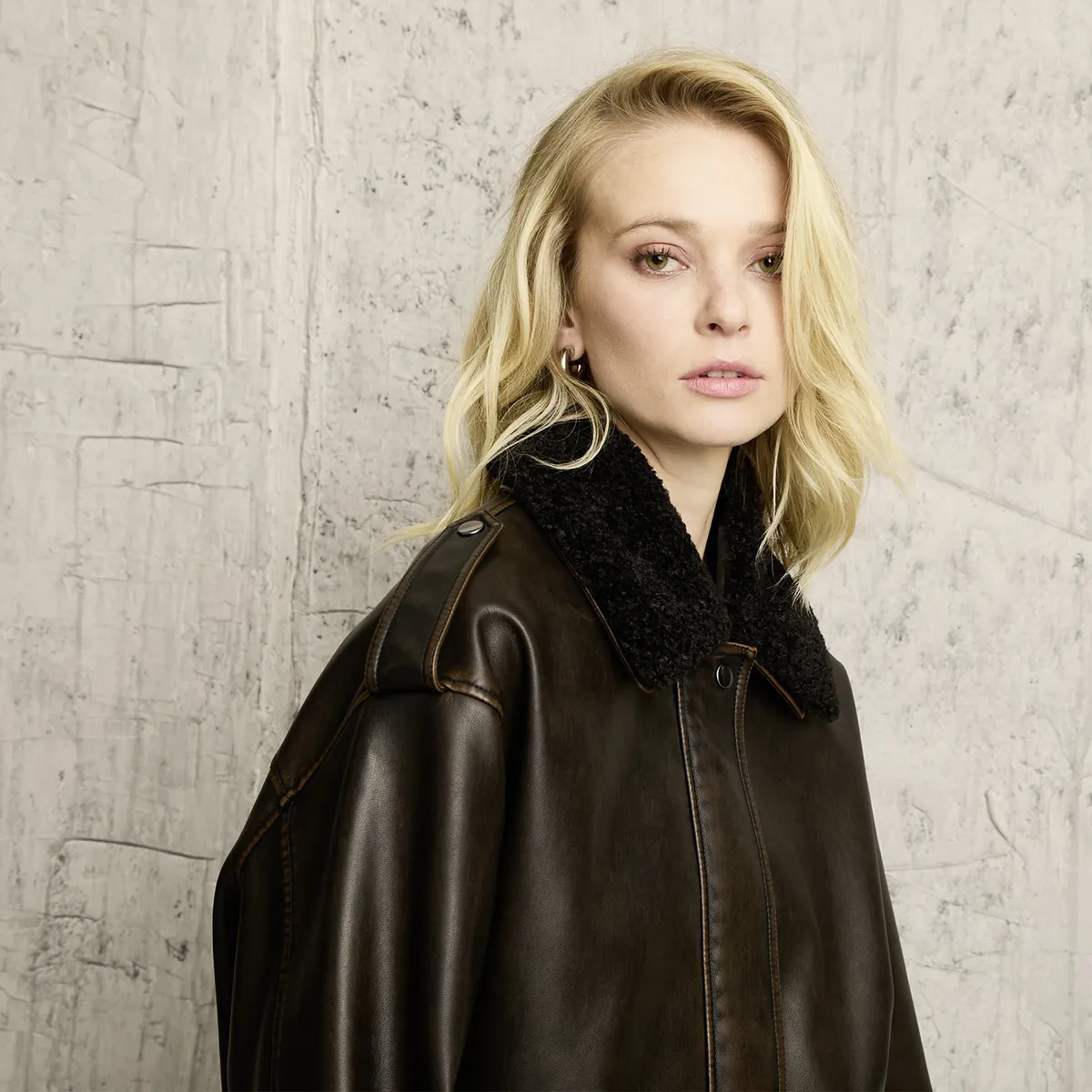 AMERICANINO - Chaqueta Efecto Pelo Mujer Americanino