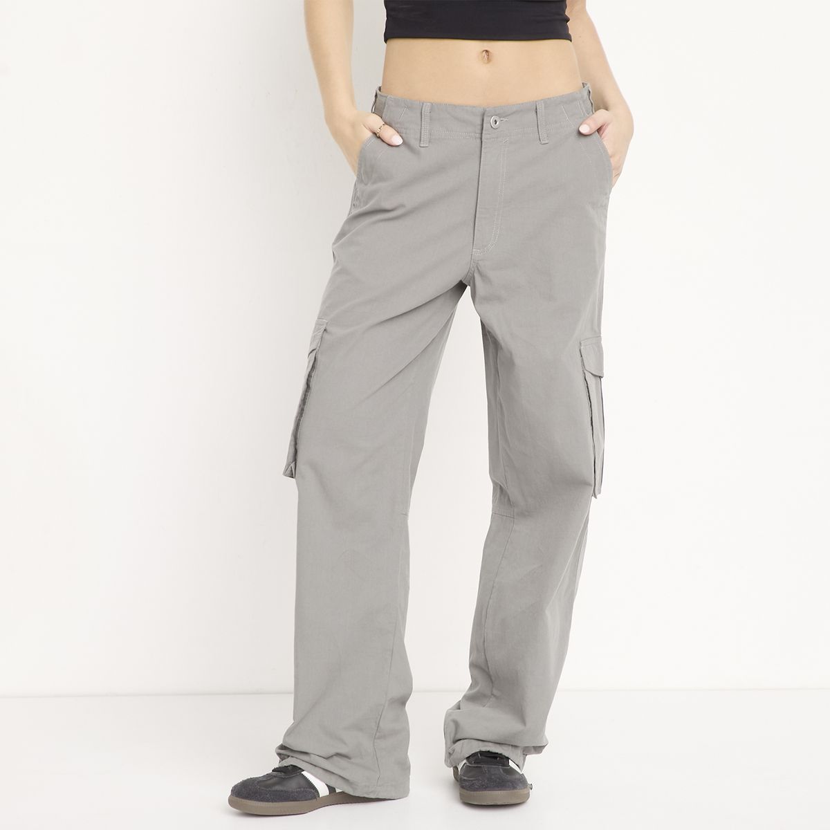 SYBILLA - Pantalón Cargo Tiro Medio Mujer Sybilla