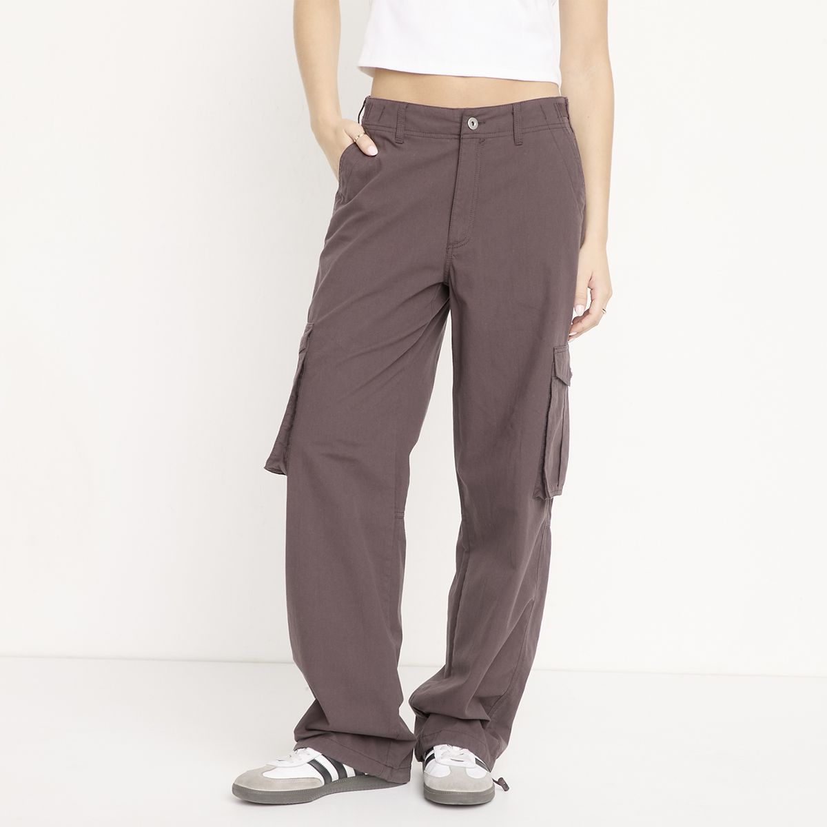 SYBILLA - Pantalón Cargo Tiro Medio Mujer Sybilla