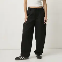 SYBILLA - Jeans Parachute Cargo Tiro Medio Mujer