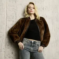 AMERICANINO - Chaqueta Efecto Pelo Mujer