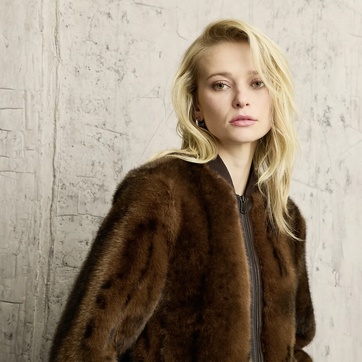 AMERICANINO - Chaqueta Efecto Pelo Mujer Americanino