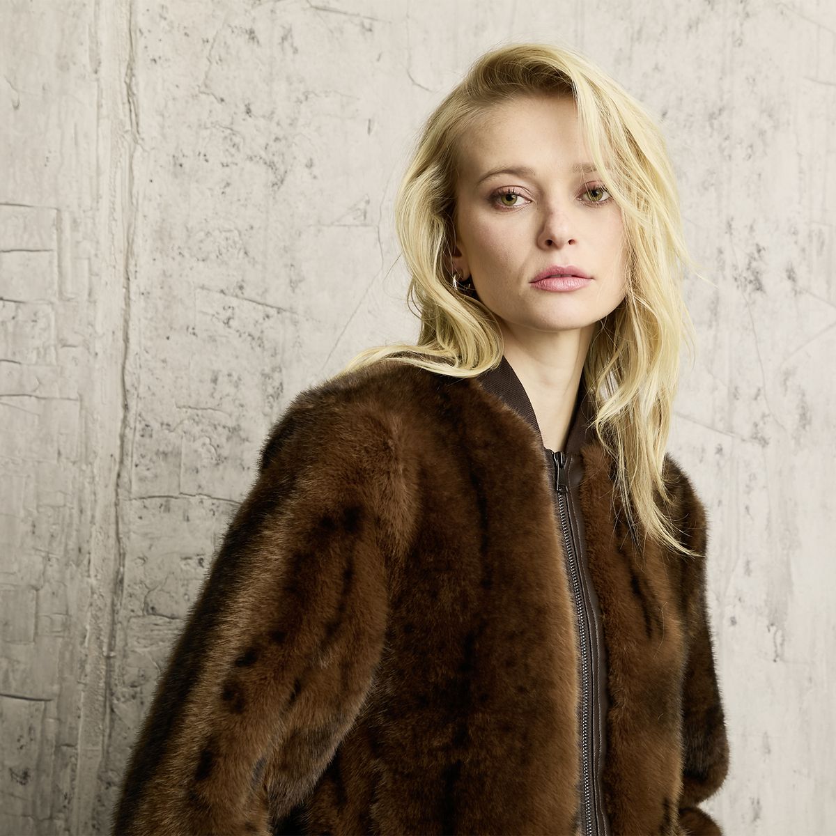 AMERICANINO - Chaqueta Efecto Pelo Mujer