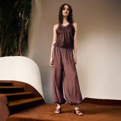 BASEMENT - Pantalón Tiro Medio Mujer