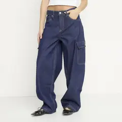 SYBILLA - Jeans Balloon Cargo Mujer