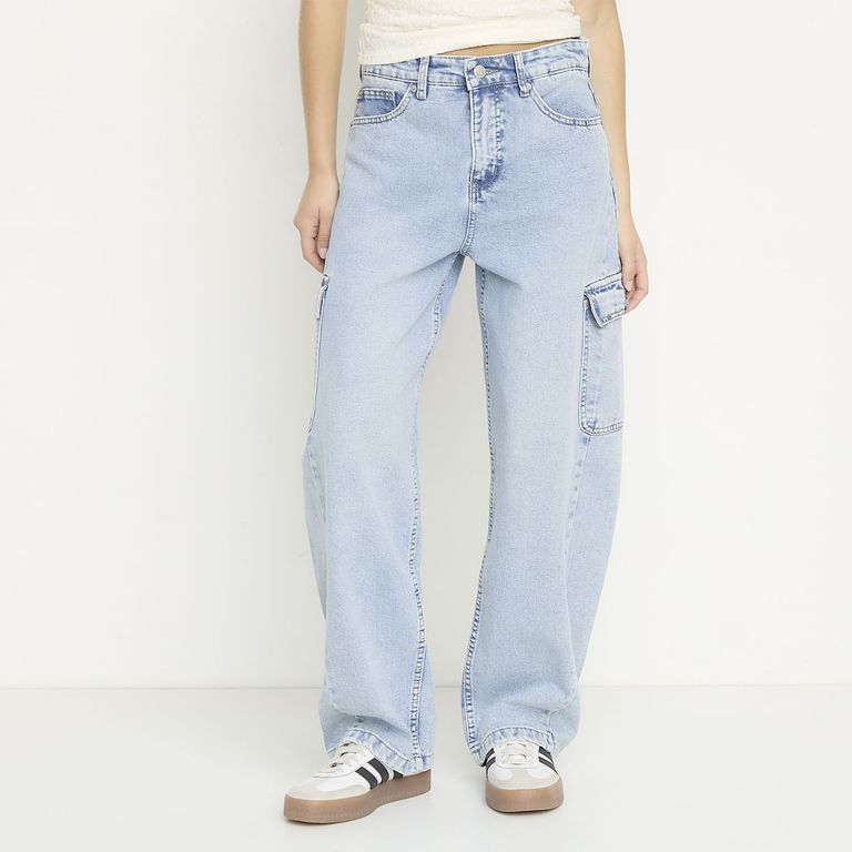 Jeans Balloon Cargo Mujer