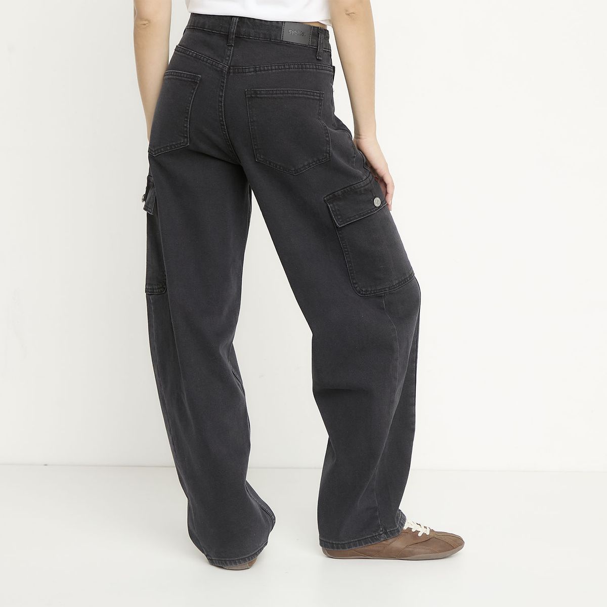 SYBILLA - Jeans Balloon Cargo Mujer Sybilla