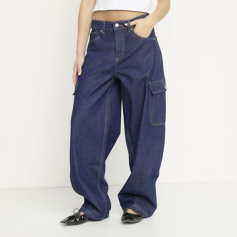 Jeans Balloon Cargo Mujer