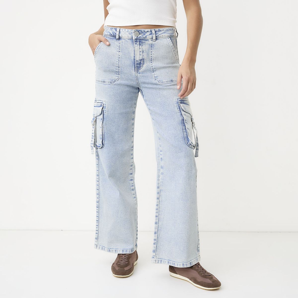 SYBILLA - Jeans Cargo Mujer Sybilla