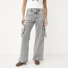 SYBILLA - Jeans Cargo Mujer