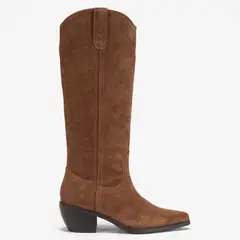 BASEMENT - Bota Mujer Cuero Café x Paula Mekis