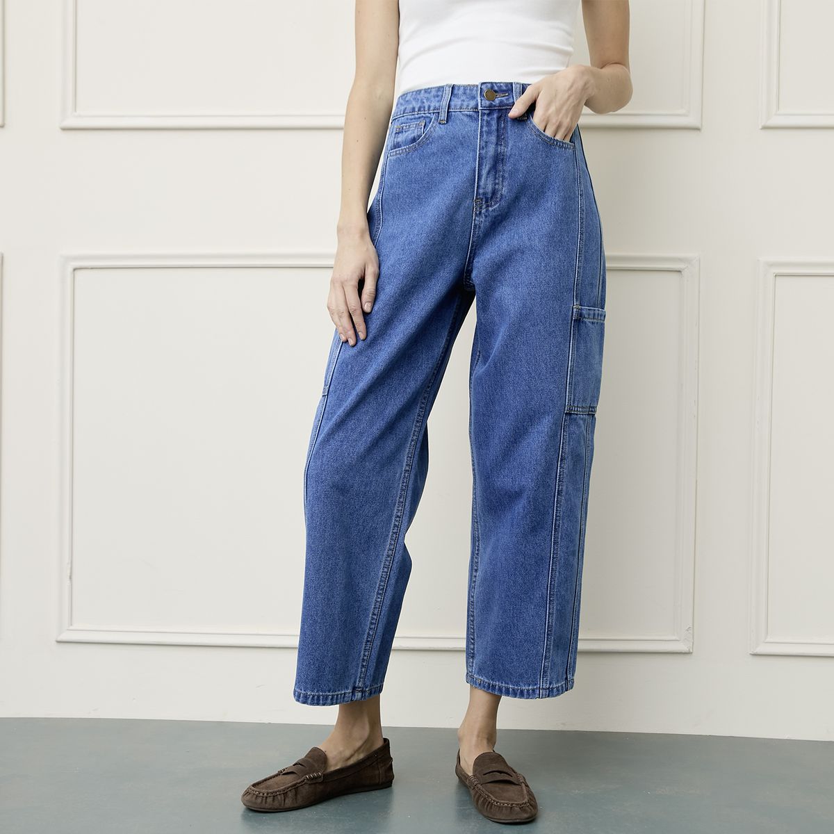 BASEMENT - Jeans Balloon Mujer Basement