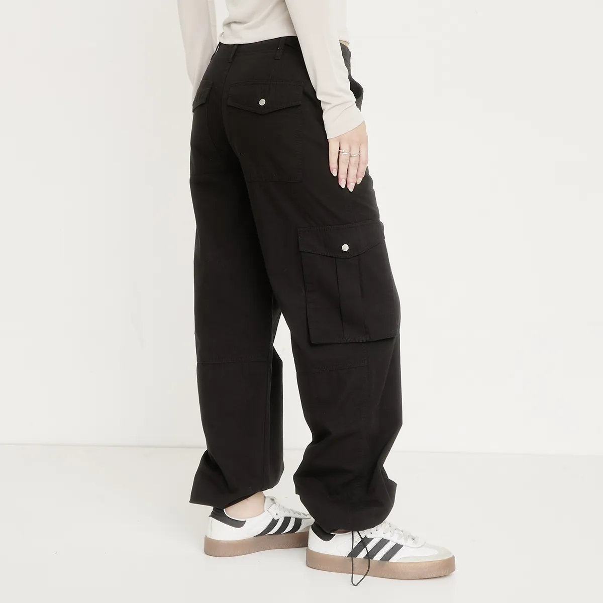 SYBILLA - Pantalón Cargo Tiro Medio Mujer Sybilla