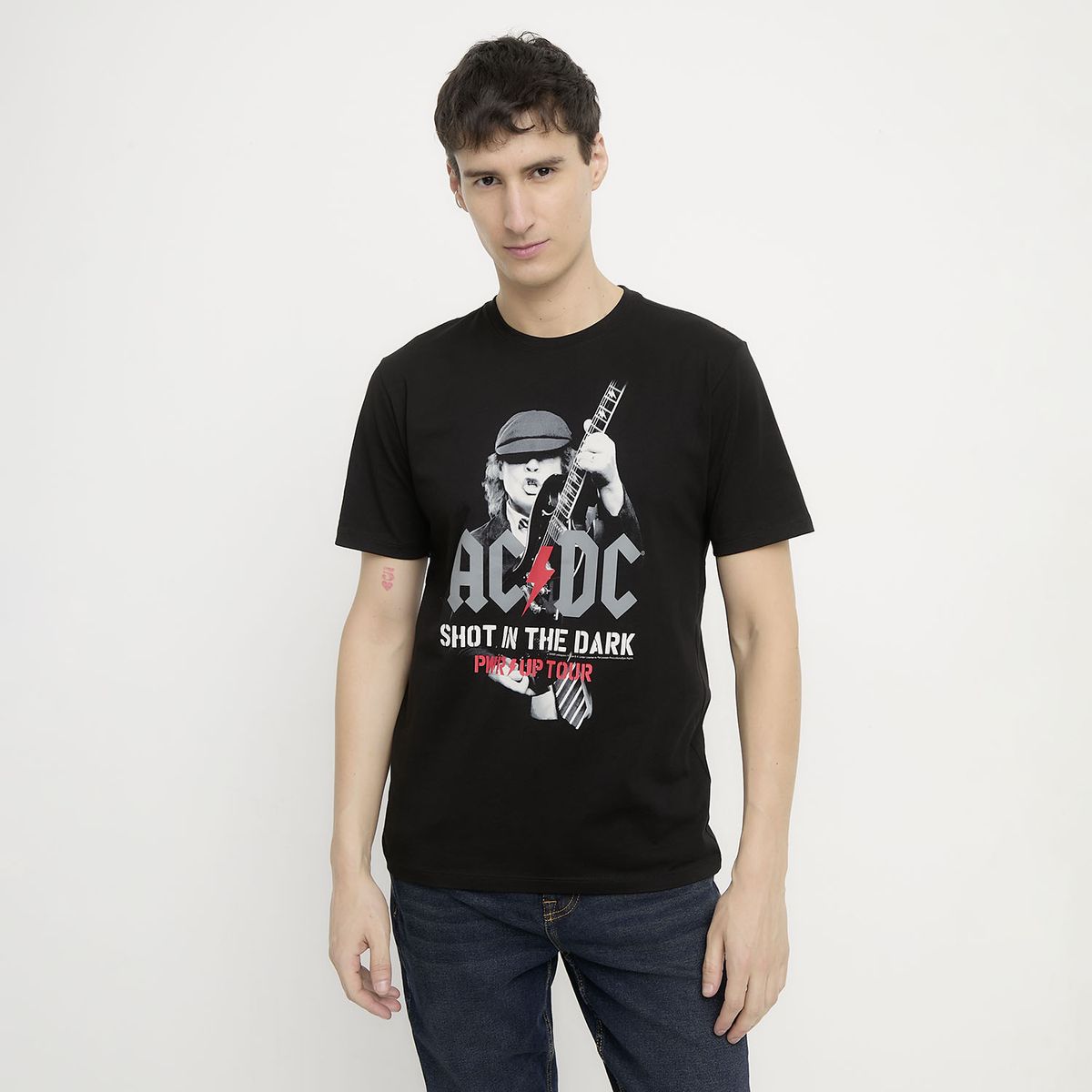 BASEMENT - Polera ACDC Algodón Hombre Basement