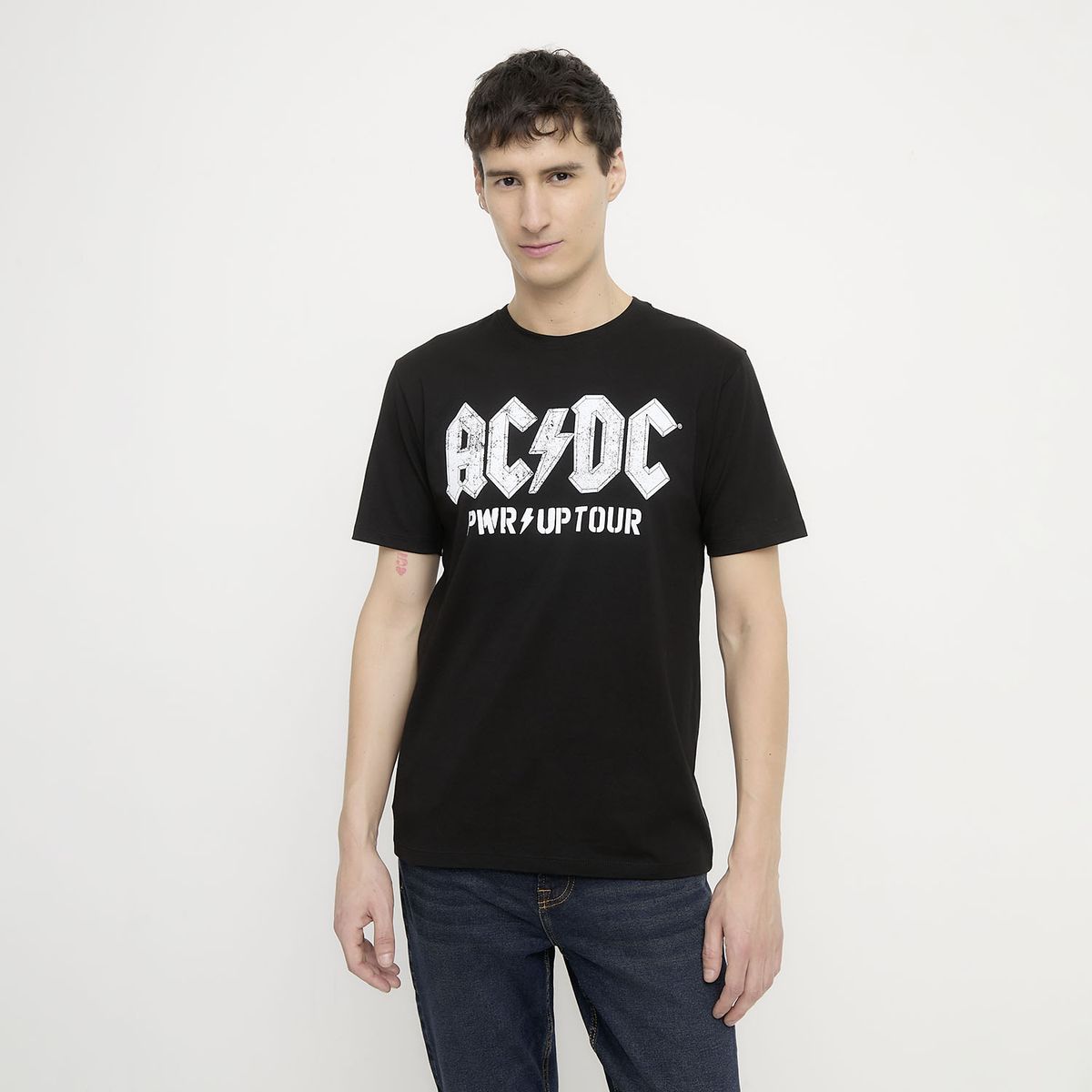 BASEMENT - Polera ACDC Algodón Hombre Basement