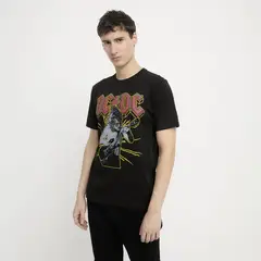 BASEMENT - Polera ACDC Algodón Hombre