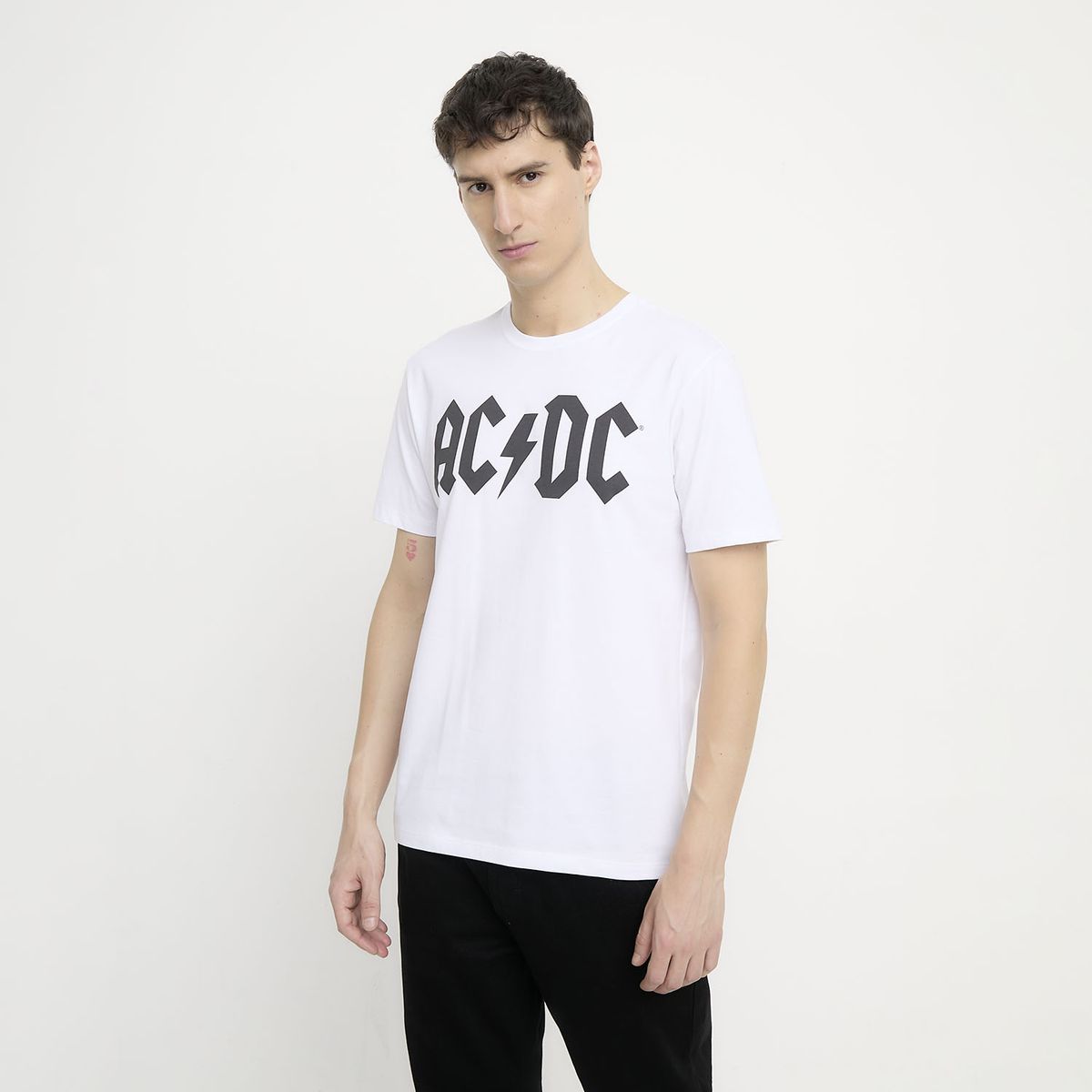 BASEMENT - Polera ACDC Algodón Hombre Basement