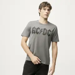 BASEMENT - Polera ACDC Algodón Hombre
