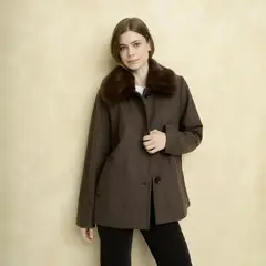 UNIVERSITY CLUB - Chaqueta Efecto Pelo Mujer