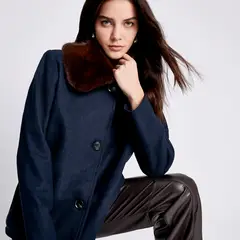 UNIVERSITY CLUB - Chaqueta Efecto Pelo Mujer