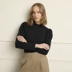 BASEMENT - Polera Manga Larga Mujer