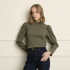 BASEMENT - Polera Manga Larga Mujer