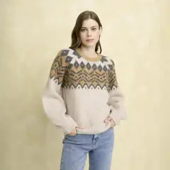 UNIVERSITY CLUB - Sweater Jacquard Mujer