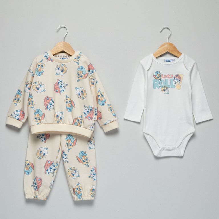 Conjunto Bebe Niño Polerón Más Body Más Buzo