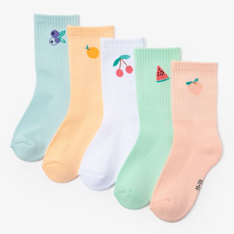 5 Pares Calcetines Casuales Niña