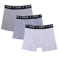 FEDERATION - Pack De 3 Boxer Niño
