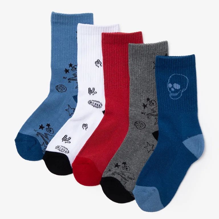 5 Pares Calcetines Casuales Niño