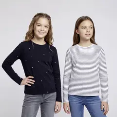ELEVEN - Pack de 2 Poleras Niña