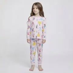 PRINCESAS - Pijama Niña 2 Piezas Algodón