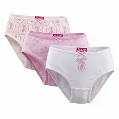 BARBIE - Pack De 3 Calzones Niña