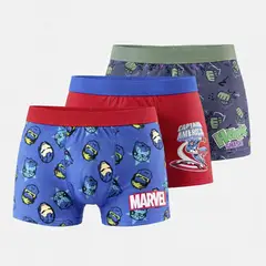 AVENGERS - Pack De 3 Boxer Niño