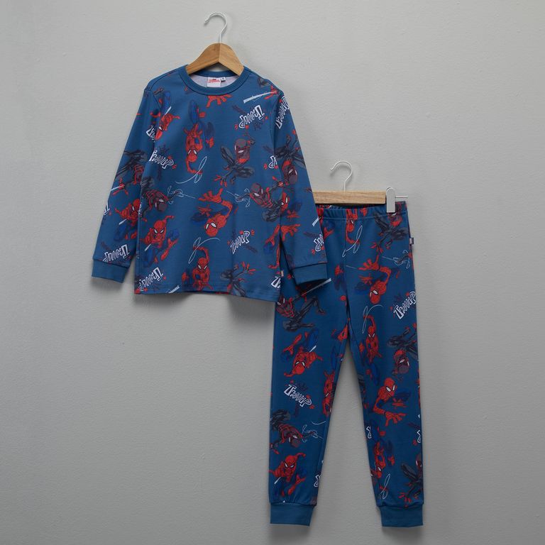 Pijama Niño 2 Piezas Algodón Spiderman