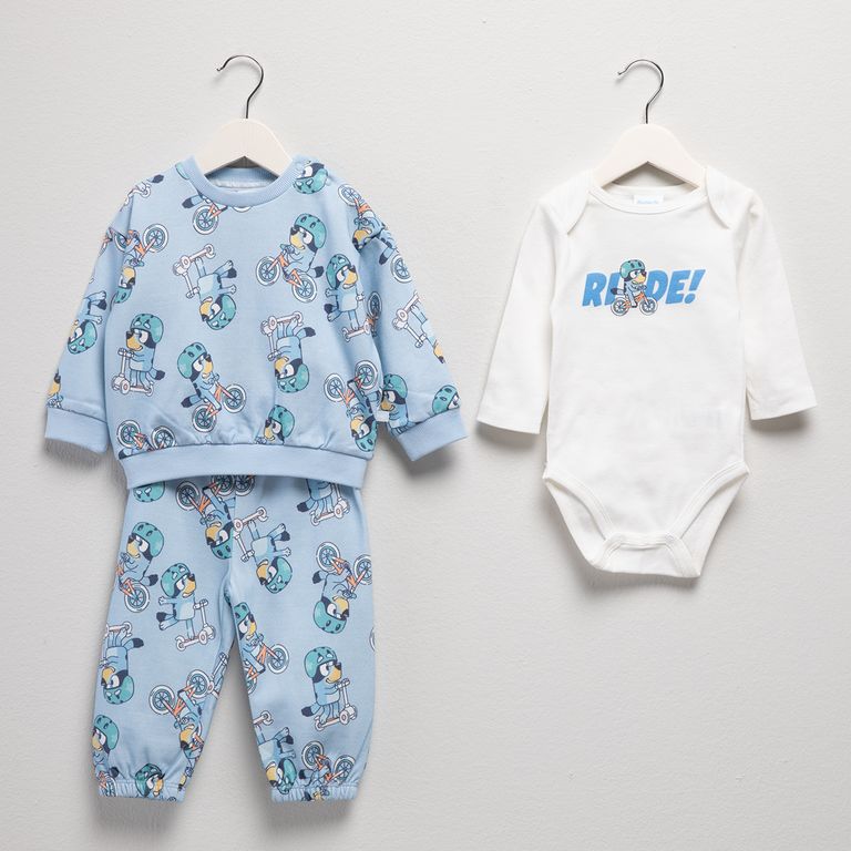 Conjunto Bebe Niño Polerón Más Body Más Buzo