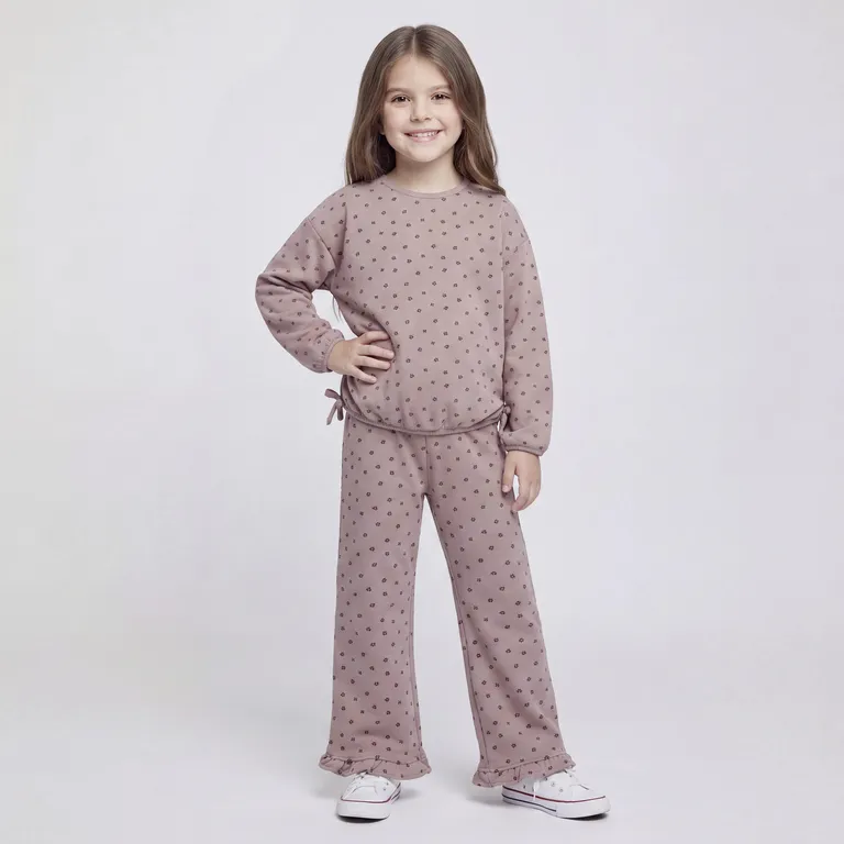 Conjunto Polerón Más Pantalón De Buzo Niña