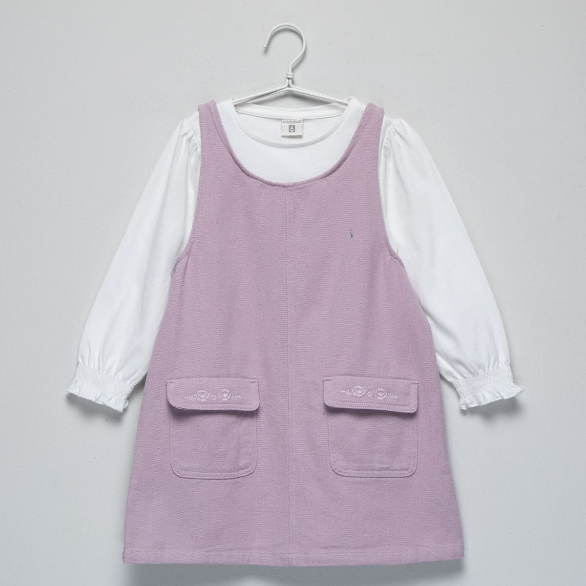 CONIGLIO - Conjunto Niña Jardinera Más Polera Coniglio