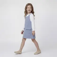 CONIGLIO - Conjunto Niña Jardinera Más Polera