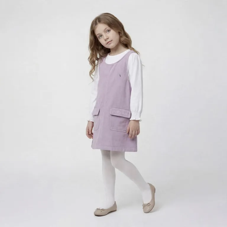 Conjunto Niña Jardinera Más Polera