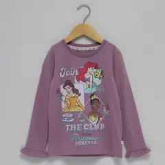 PRINCESAS - Polera Manga Larga Niña
