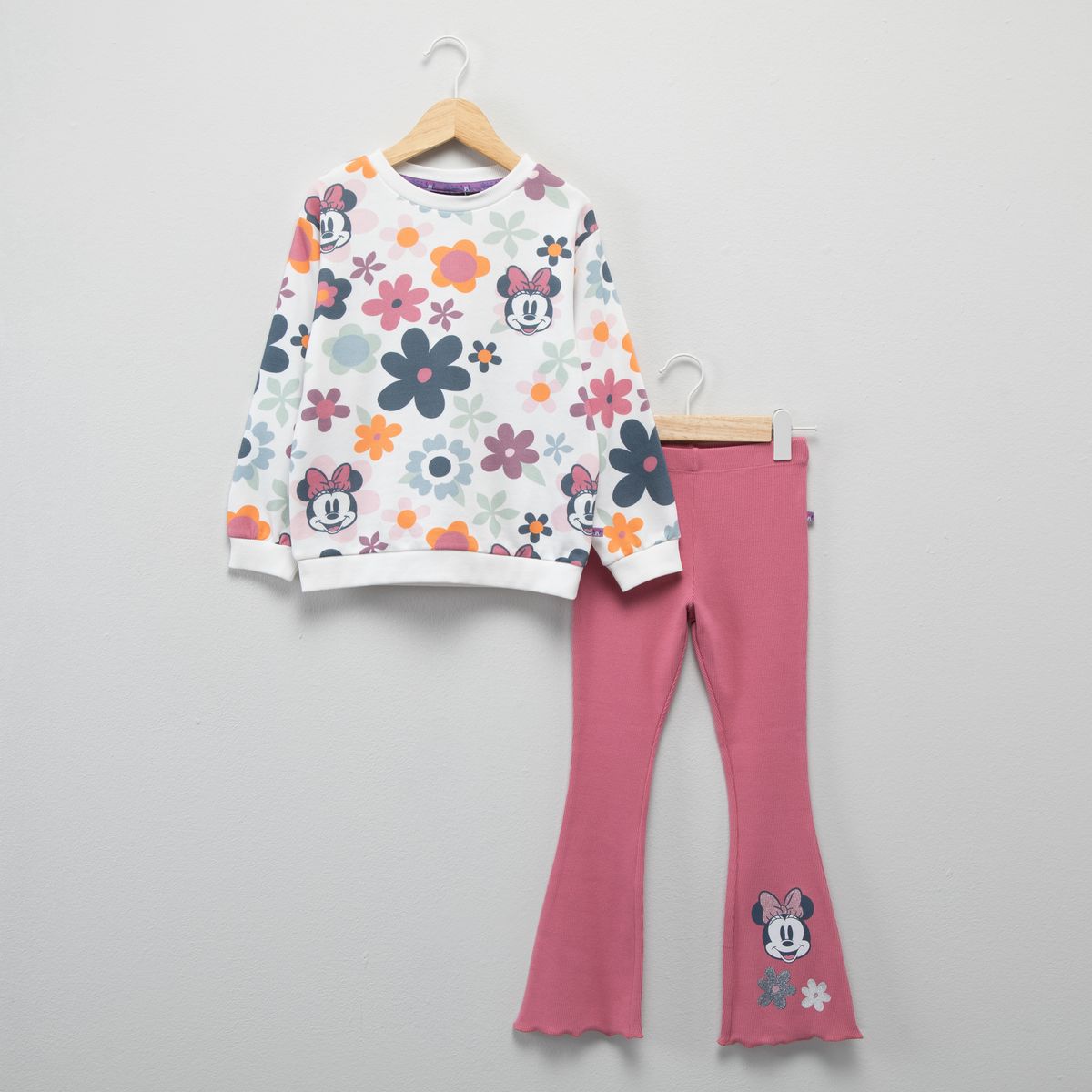 MINNIE - Conjunto Niña Polerón Más Calza Flare Minnie