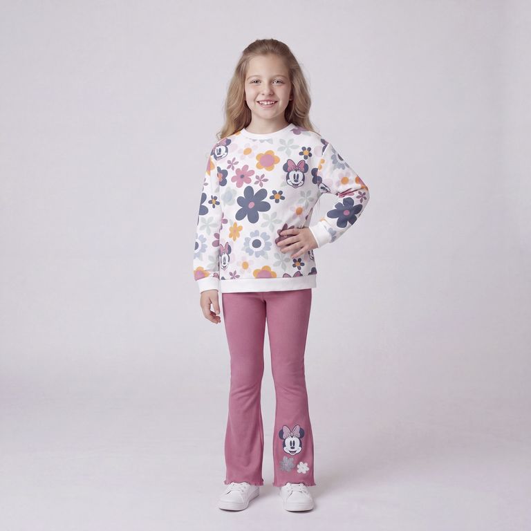 Conjunto Niña Polerón Más Calza Flare