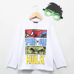 MARVEL - Polera Manga Larga Niño
