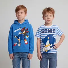 SONIC - Pack Polerón Más Polera Niño