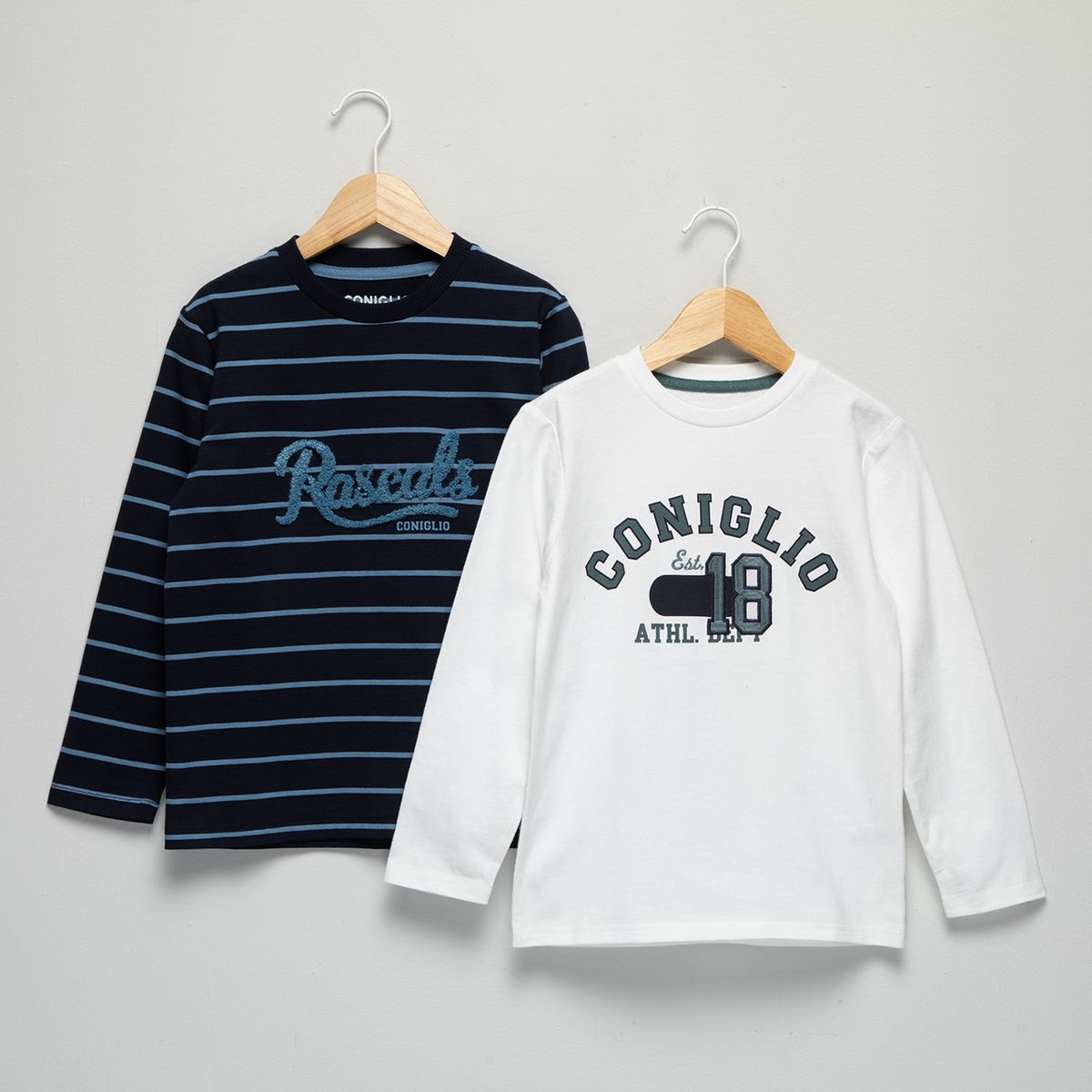 CONIGLIO - Pack De 2 Poleras Manga Larga Niño Coniglio