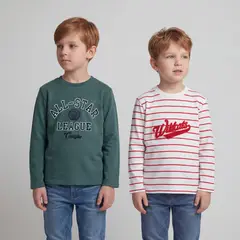 CONIGLIO - Pack De 2 Poleras Manga Larga Niño
